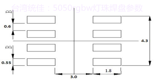 5050rgbw灯珠焊盘参数_台湾统佳光电